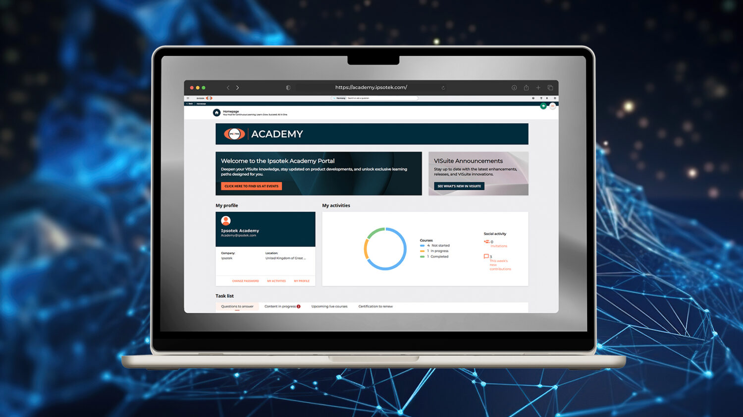 Academy Home page